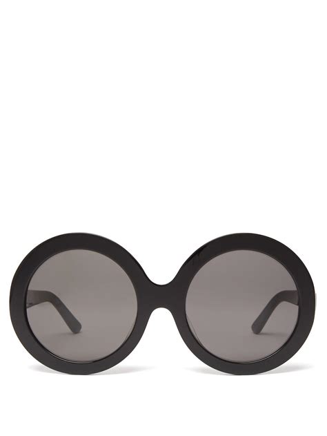 Oversized sunglasses Celine Black in Plastic 